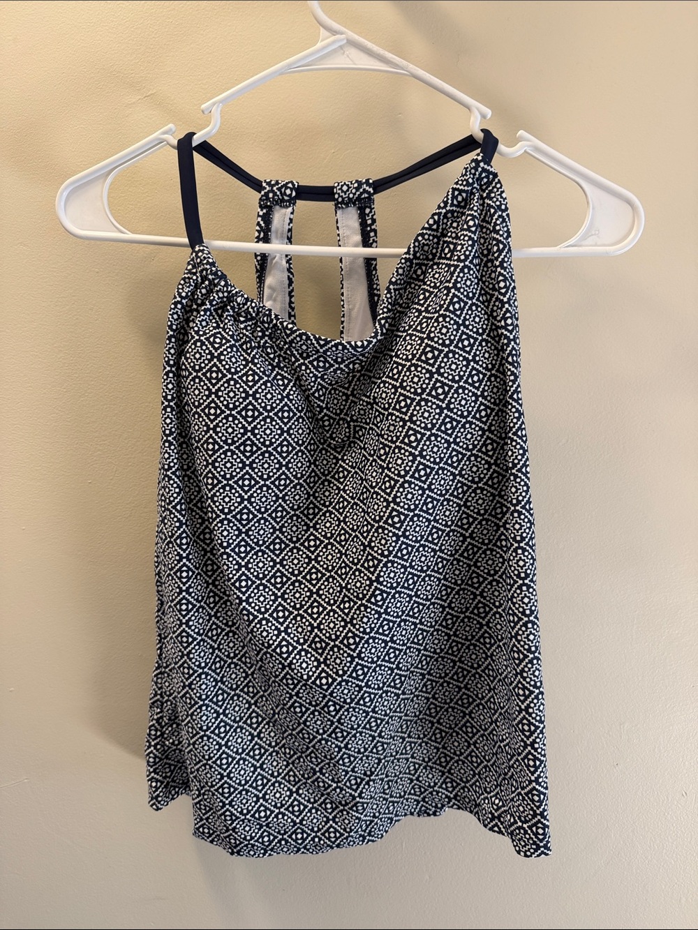 Black & White Geometric tankini